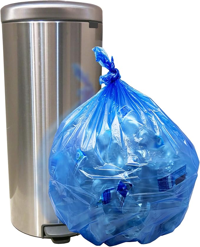 Reli. SuperValue 16-25 Gallon Recycling Bags | 240 Count Bulk | Blue Trash Bags | Commercial Can Liners