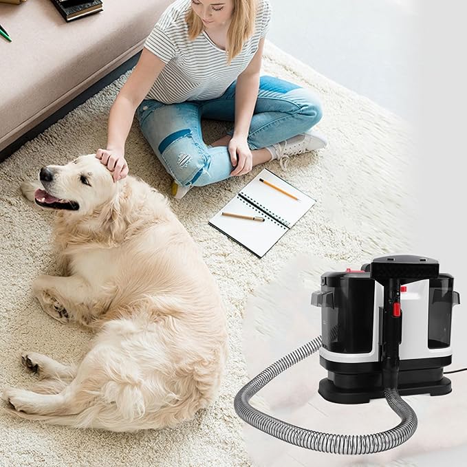 Powerful Carpet Spot Cleaner 14Kpa Suction Power Versatile Cleaning 6.5m Working Range Carpet Cleaner Machine for Sofa Car Seat 500W