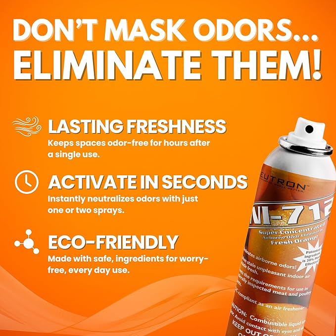 NI-712 Odor Eliminator Orange Continuous Spray 1 Can