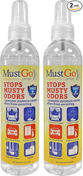 Spray Odor Eliminator - Controls Removes and Prevents Damp Musty Smells - 2 x 8 Ounces