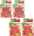 car air freshener Mixed 4 Packs 2X Pure Apple and 2X Honey Apple Scent in Cute Apple Shape Container Best JDM Japan Car Home Office Air Freshener