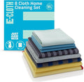 E-Cloth Home Cleaning Set Premium Microfiber Cleaning Cloth Household Cleaning Tools &amp Supplies for Dusting Bathroom Kitchen &amp Cars Washable &amp Reusable 100 Wash Guarantee 8 Piece Se