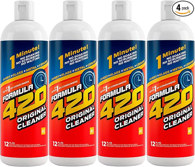 Formula 420 Glass Metal Ceramic Pipe Cleaner 12 Fl Oz (Pack of 4)