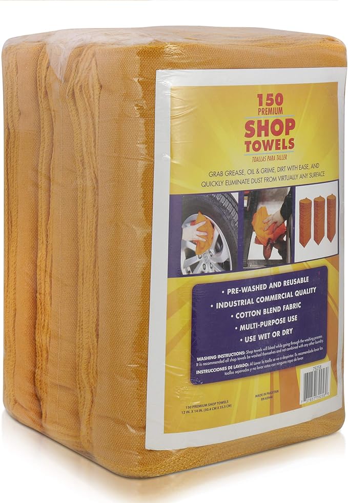 Simpli-Magic 79257 Shop Towels Orange 100 Pack