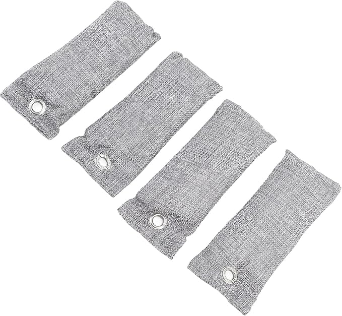 BRRNOO Activated Charcoal Bags Bamboo Charcoal Air Purifying Odor Absorber for Shoe Car Home with Reusable Deodorizer