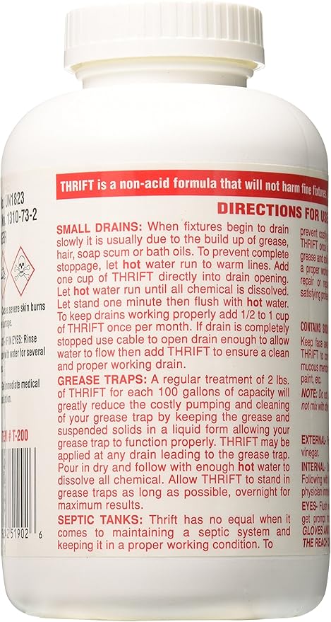 Thrift Marketing GIDDS-TY-0400879 Drain Cleaner 2 lb  White