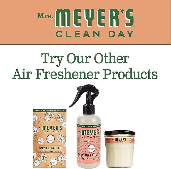 Mrs. Meyers Clean Day Room Freshener Geranium 8 Fluid Ounce (Pack of 3)