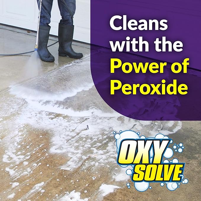 Simple Green Oxy Solve Concrete and Driveway Pressure Washer Cleaner Purple Unscented 128 Fl.Oz