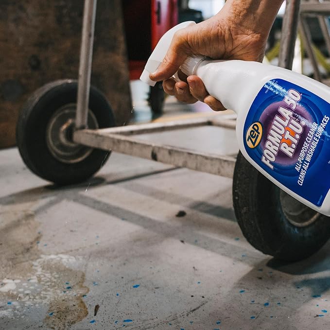 Zep Formula 50 R.T.U. All-Purpose Cleaner -1 Qt (Case of 12) -F50001 - Fast-Acting Heavy-Duty Formula Cleans All Washable Surfaces On Contact Removing Stubborn Stains