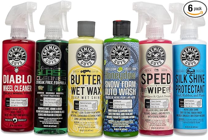 Chemical Guys HOL126REF Arsenal Builder Car Wash Foam Blaster Car Care Cleaning Chemical Refill Kit (6-16 fl oz Products) Great for Cars Trucks SUVs Motorcycles RVs Jeeps &amp More