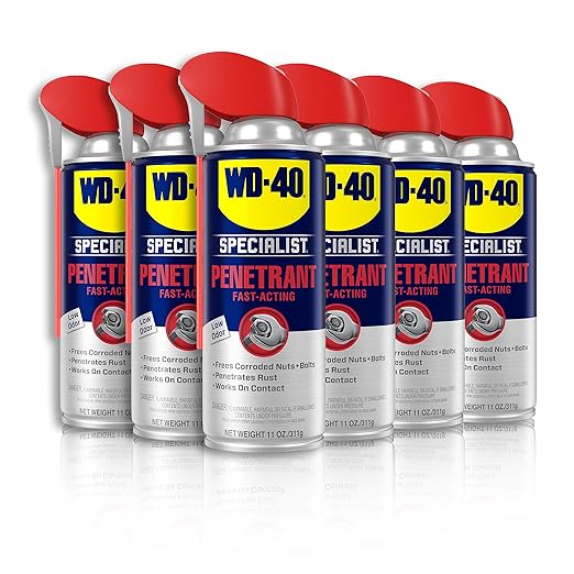 WD-40 Specialist Contact Cleaner Spray 11 oz. [6-PACK] &amp Specialist Penetrant with SMART STRAW SPRAYS 2 WAYS 11 OZ [6-Pack]