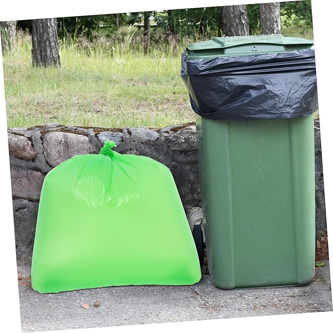 50pcs Thickened Tear-resistant Plastic Trash Bags Large Capacity Garbage Liners for Kitchen Bathroom Home Use PE Material Multipurpose Waste Bags