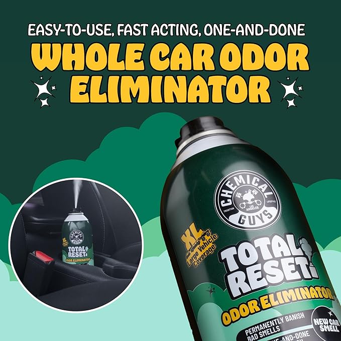 Chemical Guys Odor Eliminating Fogger 3 Pack – New Car Smell 3 Oz Each – Set-and-Forget System to Remove Smoke Pet Gym and Food Odors in Cars Trucks SUVs
