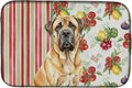 Caroline's Treasures Fawn English Mastiff Vegetables Dish Drying Mat Absorbent Dish Drying Mat Pad for Kitchen Counter Dish Drainer Mat for Countertop 14 x 21 Multicolor