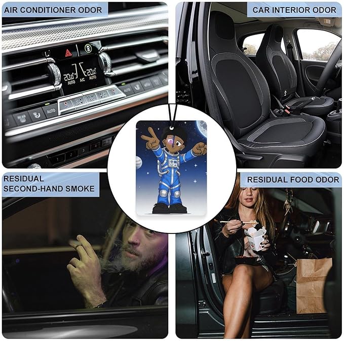 5PCS Car Air Freshener Hanging Personalized Double Sided Star Pointer Car Fresheners Long Lasting New Cars Scents Cute Automotive Freshies for Closets Drawers (tea)