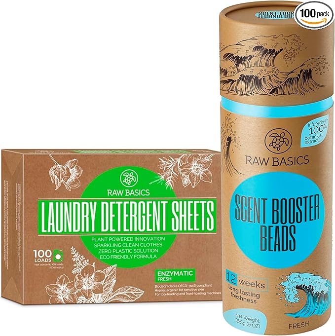 Scent Boosters for Washer Fresh Aroma and Laundry Detergent Sheets Fresh Scent