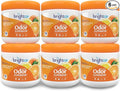Bright Air 14 oz. Super Odor Eliminator For Medium-Size Spaces Mandarin Orange and Fresh Lemon Scent Case of 6 Air Freshener Natural Essential Oils Lasts Up to 90 Days Each