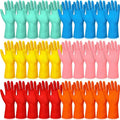 Sawysine 30 Pairs Rubber Gloves for Dishwashing Reusable Household Cleaning Gloves for Kitchen Washing Supplies
