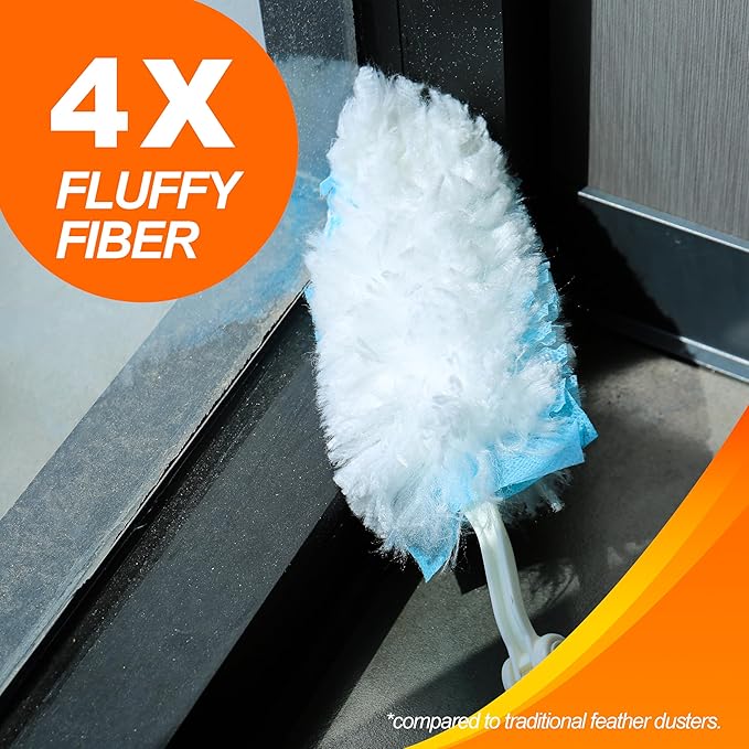 360 Duster Refills for Swiffer Refill Kit with 50 Dusters for Cleaning Home &amp Car Heavy Duty Multi Surface