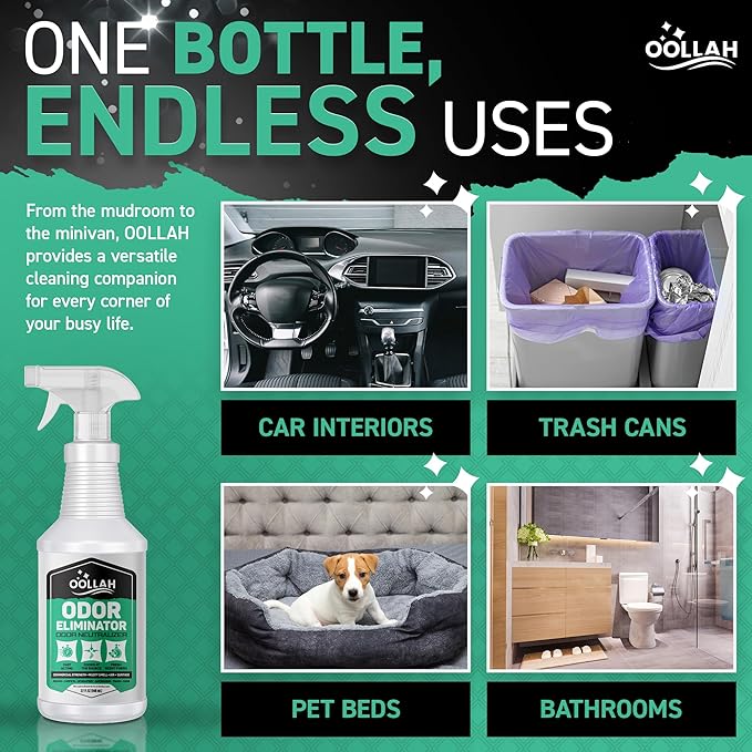 Odor Eliminator Spray for Strong Odor - Commercial Strength Odor Neutralizer - Fabric Room Bathrooms Couch and Furniture Odor Eliminator Spray - Fast Action Fresh Scent (32oz)