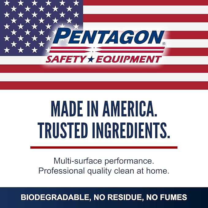 PENTAGON SAFETY EQUIPMENT All Surface Cleaner Spray (32oz) – Non-Toxic Streak-Free &amp Alcohol-Free | Safe for Electronics Glass Kitchen &amp Bathroom | Family-Safe Formula Made in USA