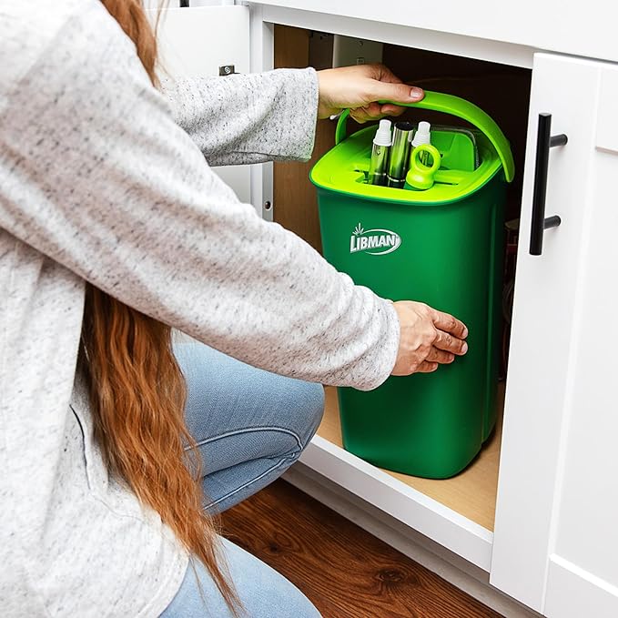 Libman Rinse 'n Wring Mop and Bucket System | Microfiber Floor Mop | Hardwood Floor Cleaner | Wet &amp Dry Mop | Clean &amp Dirty Water Chambers | Power Blades | 1 Total Microfiber Pad
