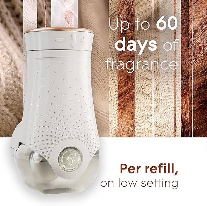 Glade PlugIns Refills Air Freshener Scented and Essential Oils for Home and Bathroom Cashmere Woods 6.7 Fl Oz 10 Count (Packaging May Vary) (Pack of 2)