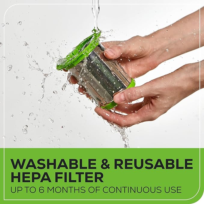 Greenworks 24V Brushless Cordless Stick Vacuum Lightweight Handheld Pet Anti-Allergen HEPA Filtration Hard Floor Carpet Car 4Ah Battery and 30-Minute Charge Time (Green)
