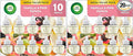 Air Wick Plug In Scented Oil Refill 10ct Vanilla and Pink Papaya Air Freshener Essential Oils (Pack of 2)