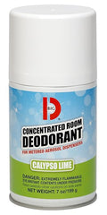 Big D 486 Concentrated Room Deodorant for Metered Aerosol Dispensers Calypso Lime Fragrance 7 oz (Pack of 12) - Air freshener ideal for restrooms offices schools restaurants hotels stores