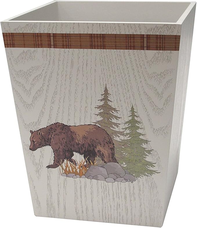 Allure Home Creations Lodge Tapestry Waste Basket
