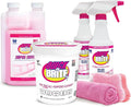 Quick 'n Brite Ultimate Cleaning Kit – Includes 32oz Paste 16oz Super Shot 2 Refillable Spray Bottles Microfiber Towel Scrubber Sponge &amp Quick Start Guide – All Purpose Cleaner - Made in the U