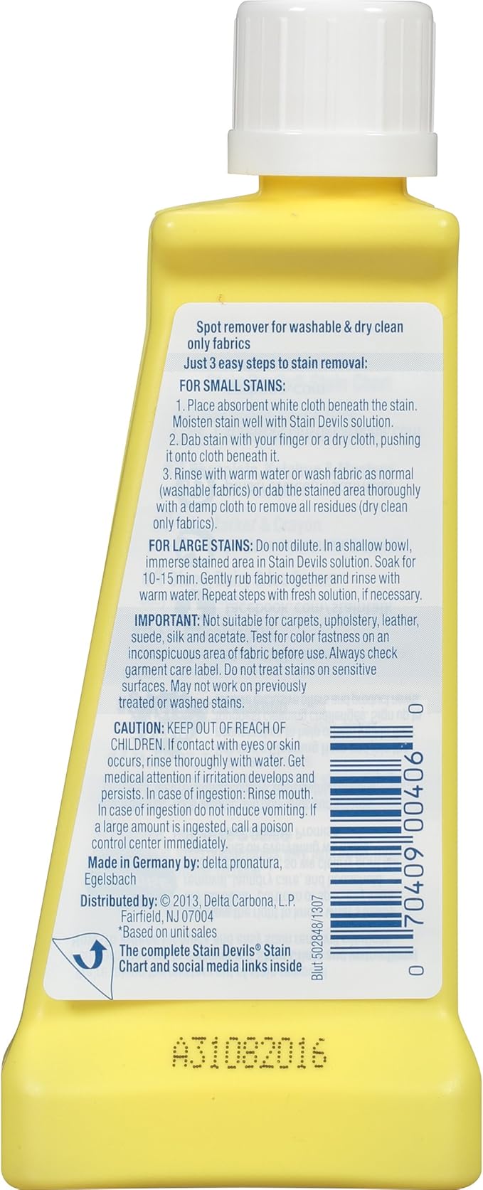 Carbona Blood Dairy &amp Ice Cream Laundry Stain Remover No. 4 Safe On Skin 1.7 Fluid Ounces (Pack of 6)