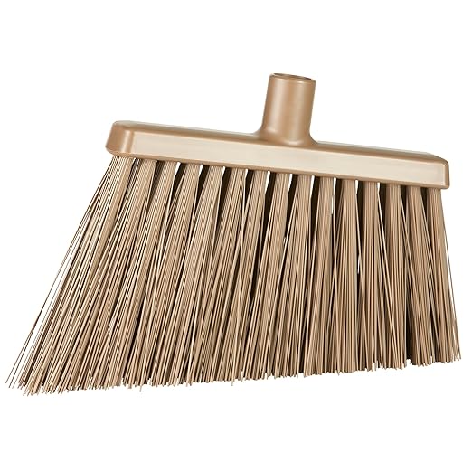 Vikan 291466 Broom Angle Cut 11.4 Extra Stiff Brown