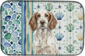 Caroline's Treasures Liver Belton English Setter Coastal Sea Glass Dish Drying Mat Absorbent Dish Drying Mat Pad for Kitchen Counter Dish Drainer Mat for Countertop 14 x 21 Multicolor
