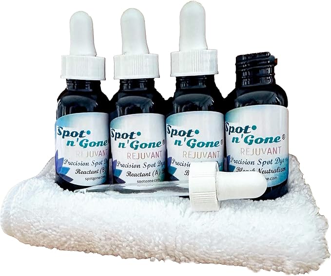 BLEACHSTAIN® Precision Carpet Spot Dye Kit | Bleach Stain Repair | Restores Carpet Color on Small Drips and Spots | for Dark Brown Dark Green