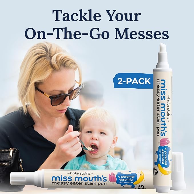 Miss Mouth's Messy Eater Stain Treater 4oz Spray and Stain Treater Pens Bundle