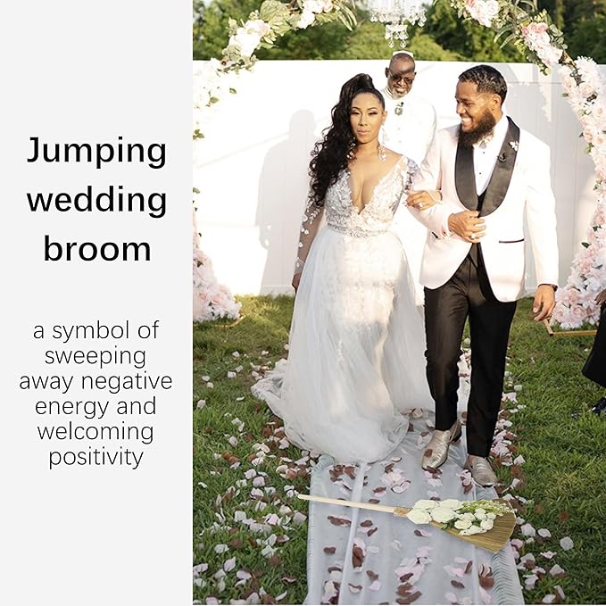 Wedding Broom for Jumping Ceremony Jumping The Broom for Wedding Decorative DIY Broomstick for African American