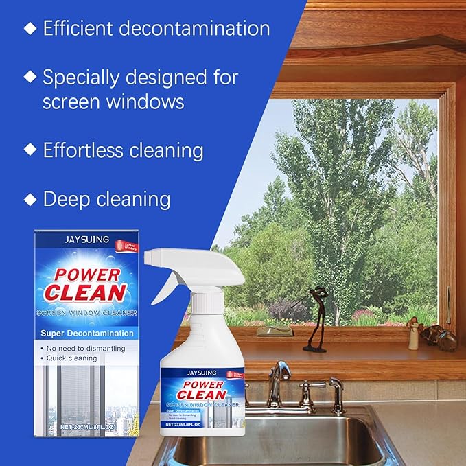 Screen Window Cleaner Heavy-Duty Dirt Remover For Security Mesh &amp Glass No-Dismantle Household Cleaning Solution(2PCS)