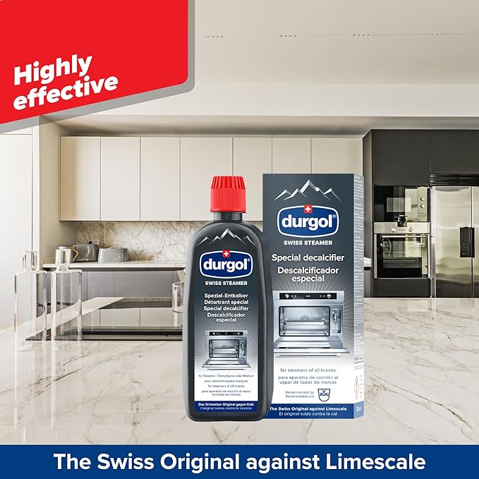 Durgol Swiss Steamer Descaler and Decalcifier for All Brands of Steamer Ovens 16.9 Fluid Ounces