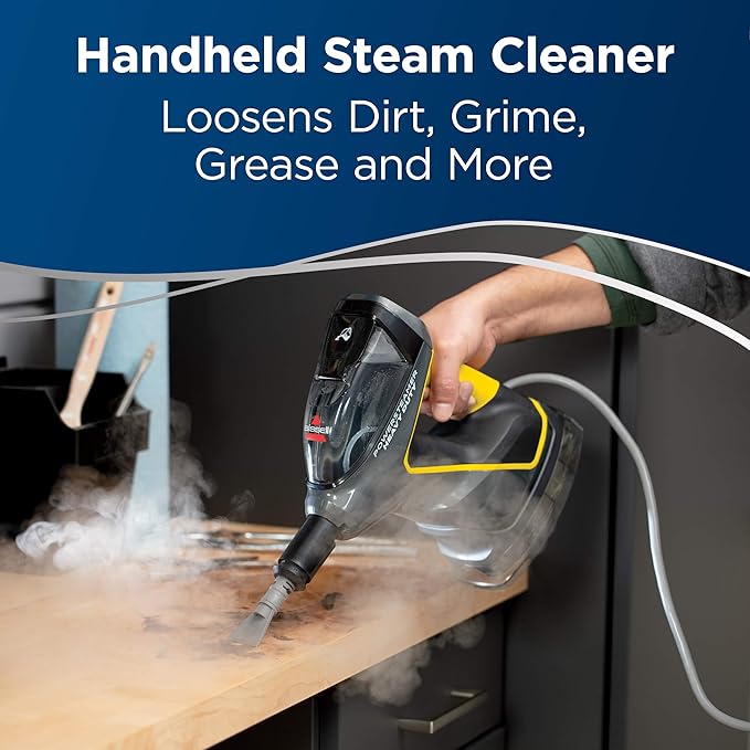 BISSELL PowerSteamer Heavy Duty 3-in-1 Steam Mop and Handheld SteamShot for Indoor &amp Outdoor use for Garage Workshop Auto Boat Recreational Vehicles WindowsOutdoor Furniture and Decks 2865