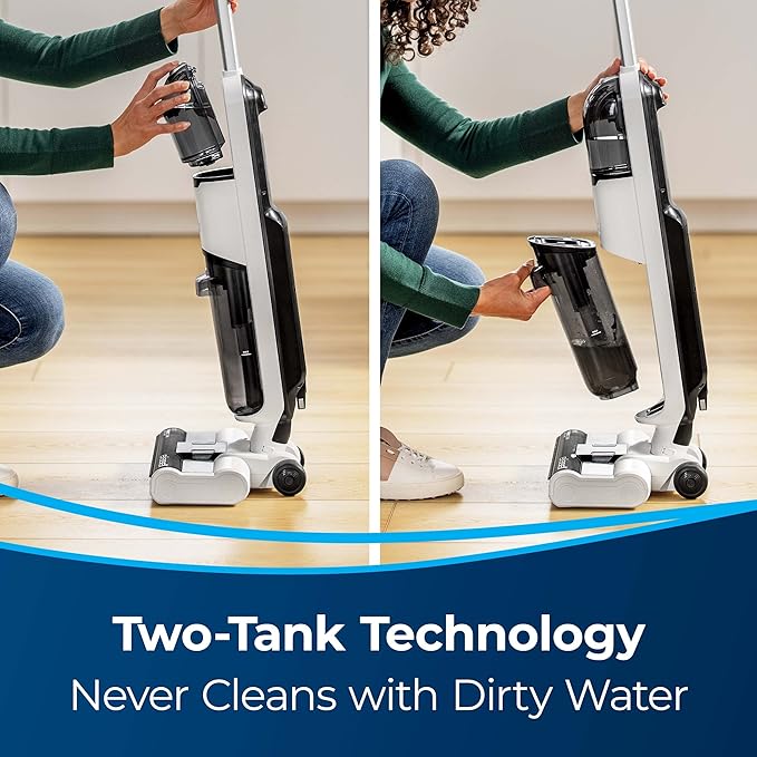 Bissell TurboClean Cordless Hard Floor Cleaner Mop and Lightweight Wet/Dry Vacuum 3548