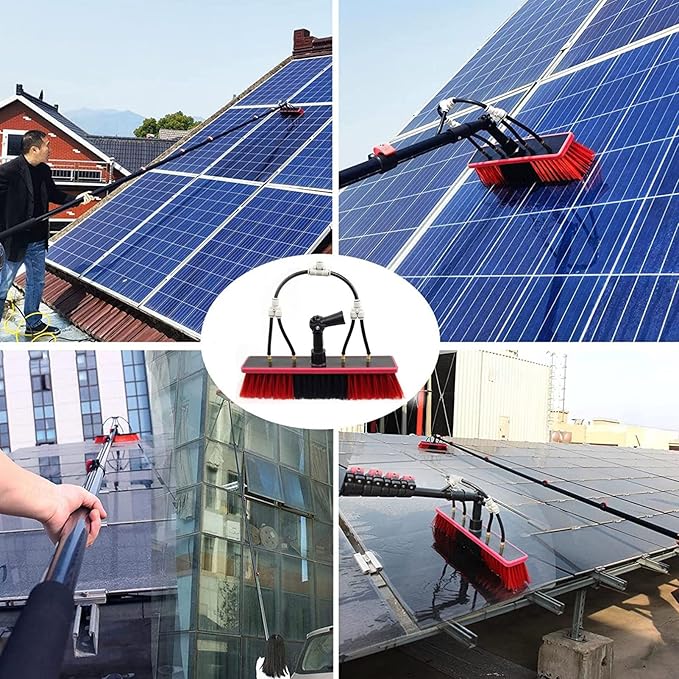 20-39FT Window Cleaning Pole Water Fed Telescopic Brush Window Cleaner Kit Extendable Solar Panel Washing Equipment Cleaning Conservatory39FT/12M