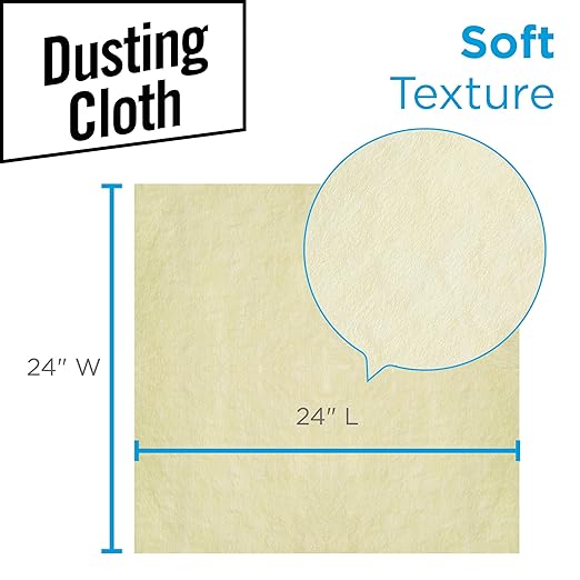 Georgia-Pacific Brawny Yellow Quarter-Fold Disposable Dusting Cloth by GP PRO 24 Length x 24 Width 29624 (Case of 4 Packs 50 Cloths per Pack)