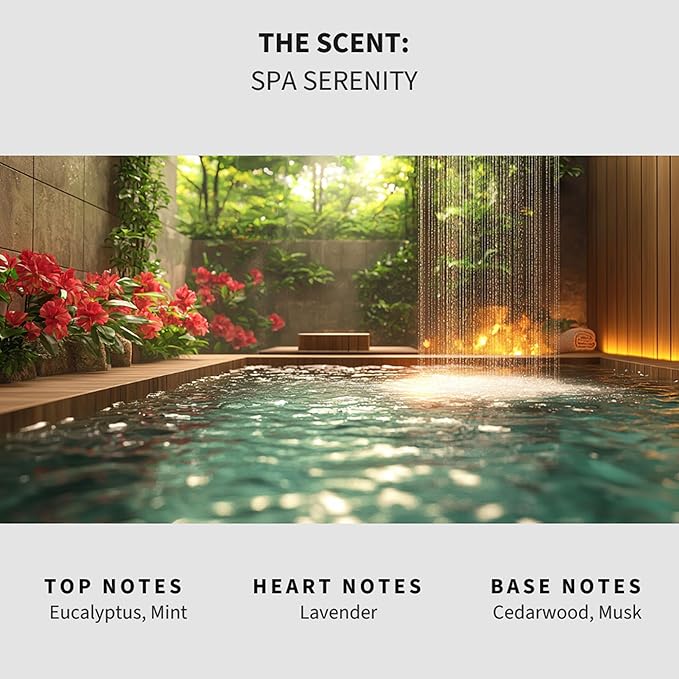 Lapew Spa Serenity Scented Mop Soap - Luxury Floor Cleaner Concentrate for Mopping Tile Laminate Vinyl &amp Hardwood | Streak-Free Low-Foam | 36 oz