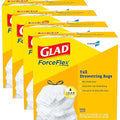 CloroxPro Glad ForceFlex 13 Gallon Tall Kitchen Drawstring Trash Bags 100 Count Pack of 4 (Package May Vary)