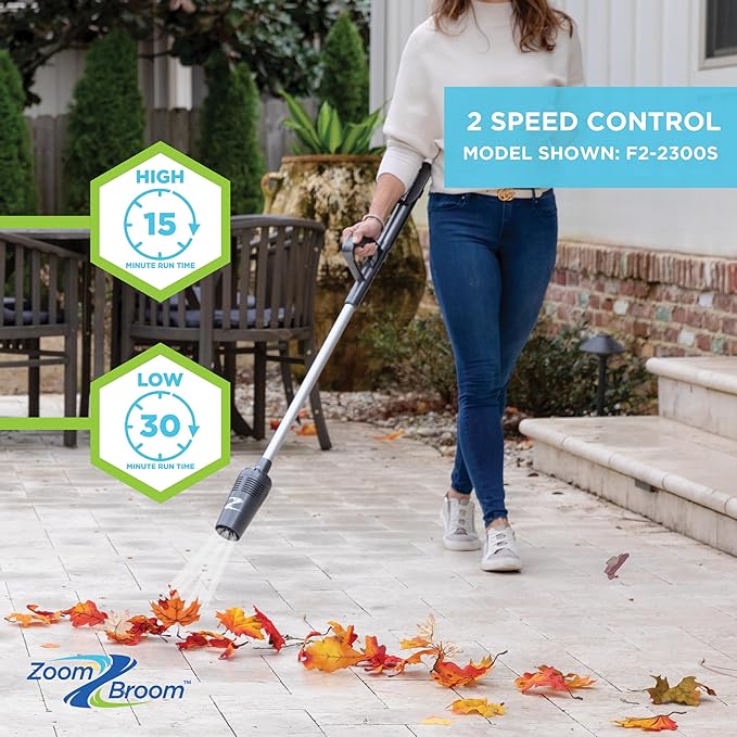 Lightweight Air Broom with Ergonomic Handle – Powerful Controlled Airflow for Easy Debris Removal at Home Patios Pickleball Courts RVs and All Outdoor and Indoor Activities