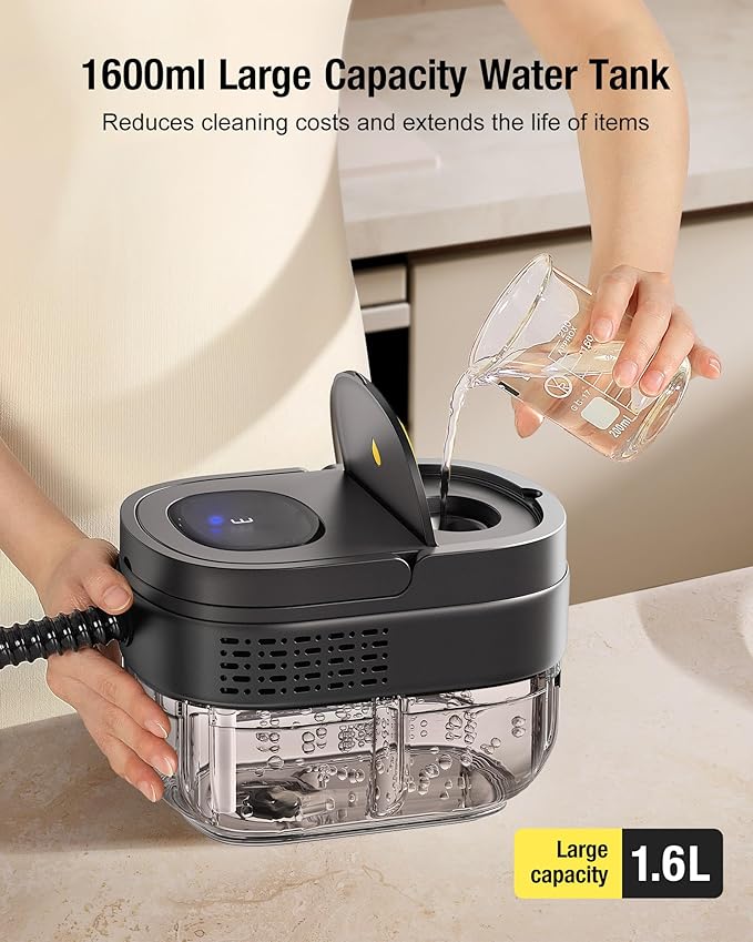 Steam Cleaner for Home 2500W Portable Steam Cleaner for Car1.69 Quarts Large Capacity Tank 13PCS Accessories Steamer for Home kitchensCamping