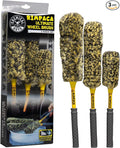 Chemical Guys Rimpaca Ultimate Wheel Brush Set - 3-Piece Wheel Cleaner Brush Kit with Soft Bristle Brushes for Cars Trucks SUVs Motorcycles and RVs - Safe for Rims Grilles and Tight Areas