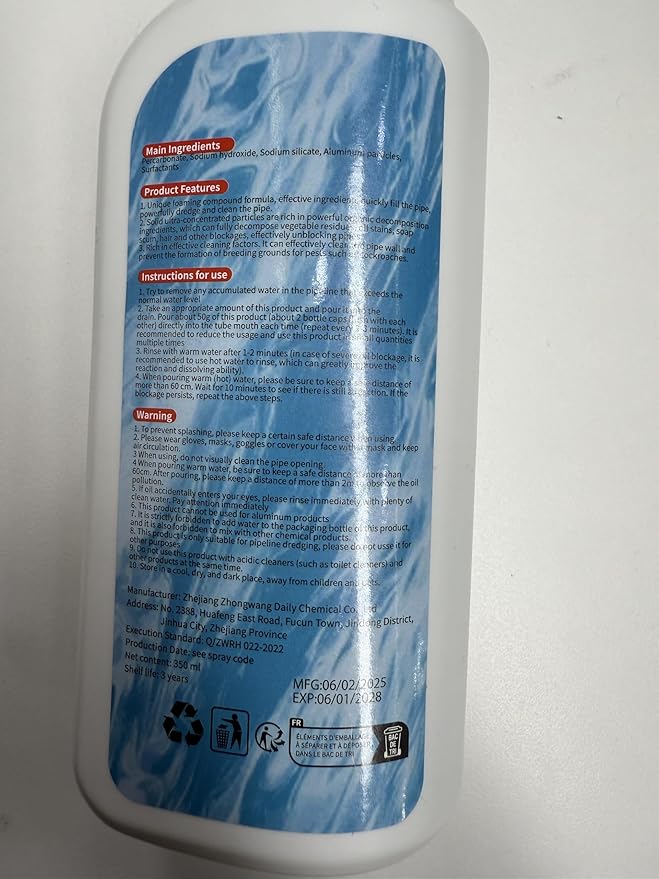 Pipeline Dredging Agent Pipe Dredging Agent Cleaner for Kitchen (2)